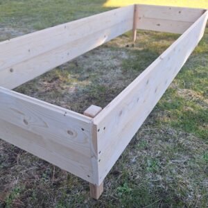 Pakelta lysvė  2,0 m x 0,75 m x h 22 cm, natūrali mediena